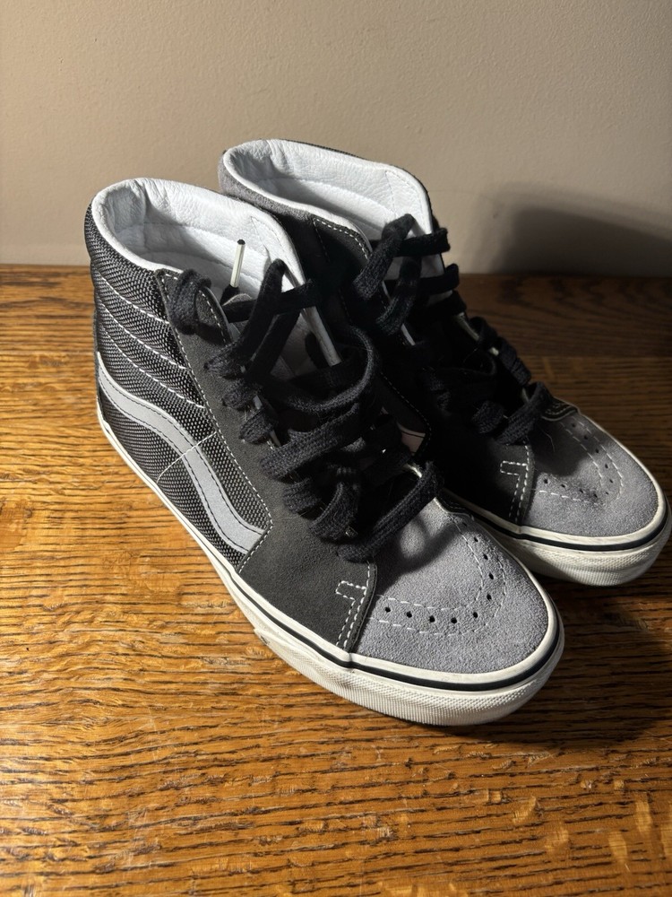 VANS Sk8 Hi Skate black/gray sneaker 751505- Men 4.0/Women 5.5