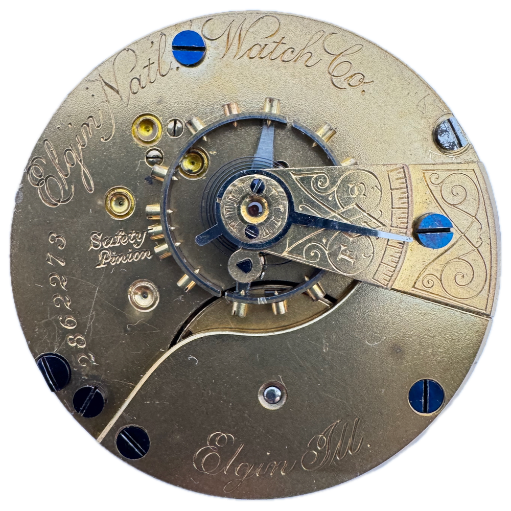 Antique 18 Size 1888 Elgin 7 Jewel Mechanical Pocket Watch Movement 73 USA