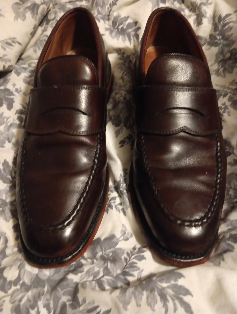 Mens Allen Edmonds Hinsdale 9 A 61690 1 2874 4257 Patriot Brown Penny Loafer