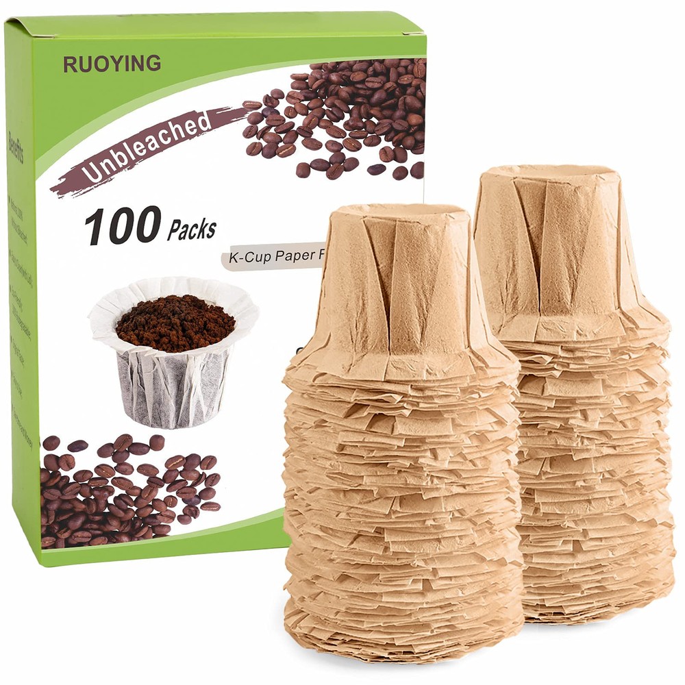 Refillable K Cup Coffee Paper Filters for Keurig Brewers - Disposable and Eco-Friendly