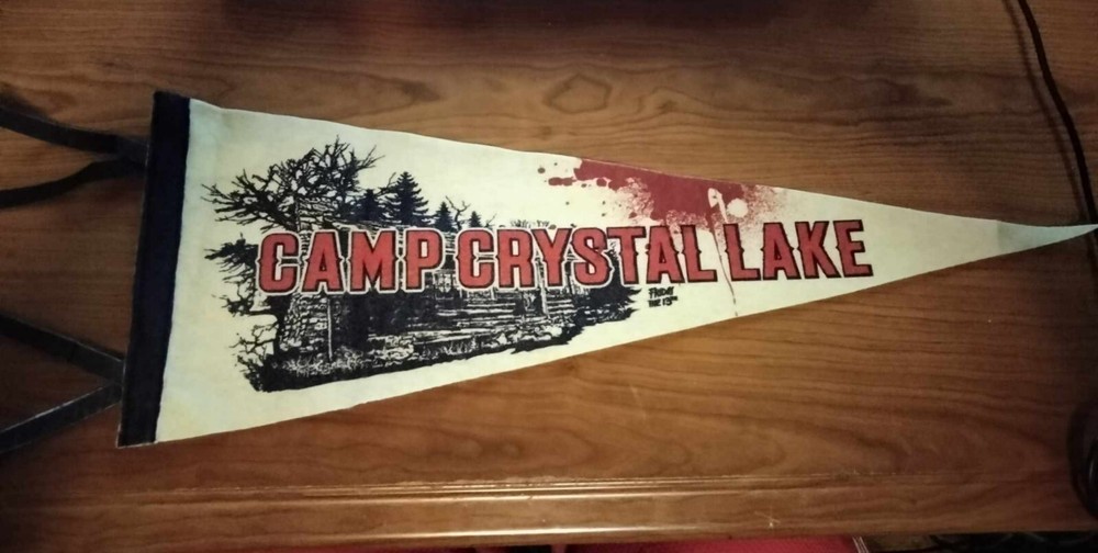 1 Piece Friday the 13th Camp Crystal Lake 20-Inch Felt Pennant