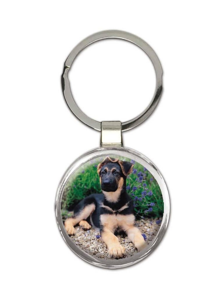 Gift Keychain : German Shepherd Dog Pet K-9 Animal Puppy Canine Pets Dogs