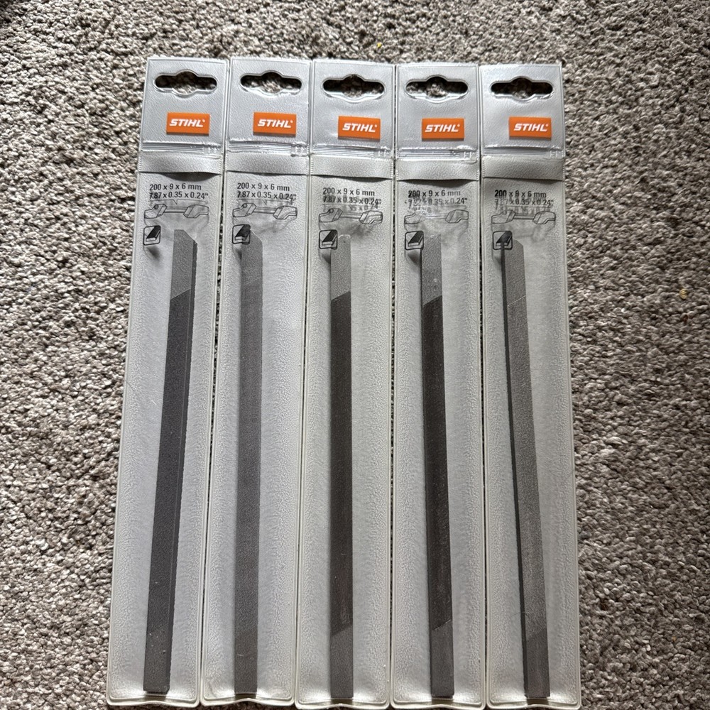 BRAND NEW SOLD AS PACK OF 5 Stihl Flat File For 2-in-1 File Holder 0814 252 3001