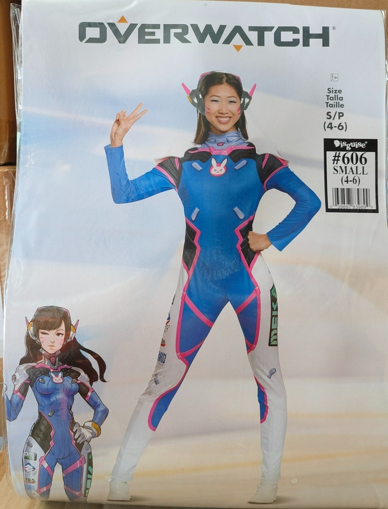 BRAND NEW - Halloween Costume- OVERWATCH D.VA - Adult - Women- Small - 4-6