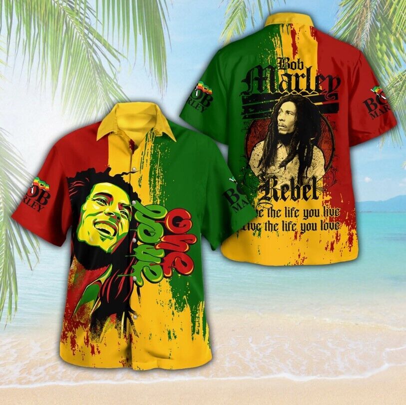 Bob Marley 3D Hawaii Shirt Bob Marley Hawaiian Shirt Music Shirt Summer Gift