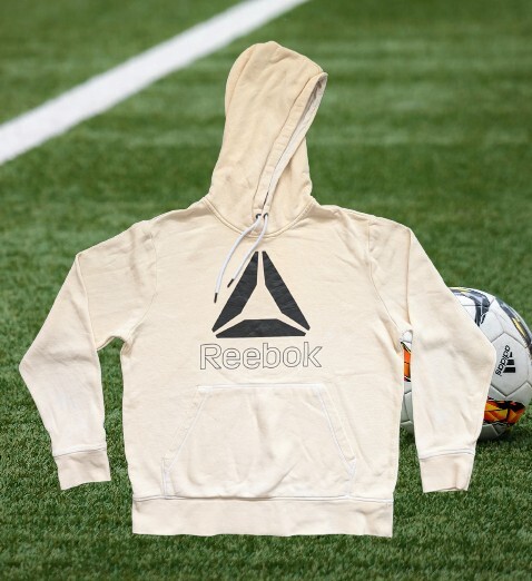 Reebok Mens Light Yellow Delta CVC Knit/Fleece Hoodie Soccer Sports