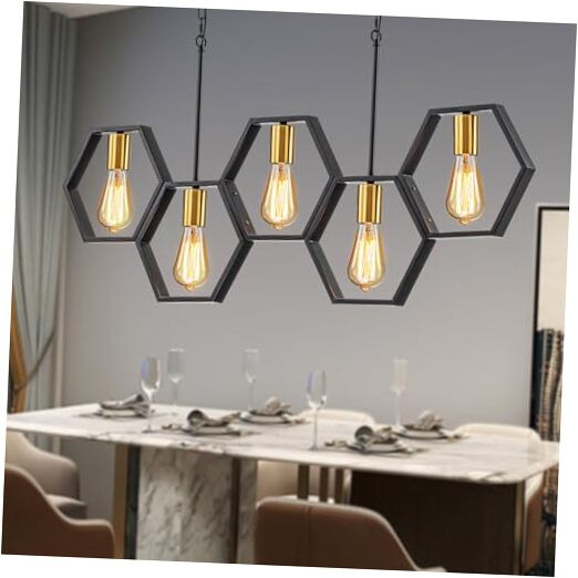 Dining Room Light Fixtures Over Table, 5-Light Farmhouse Kitchen Island