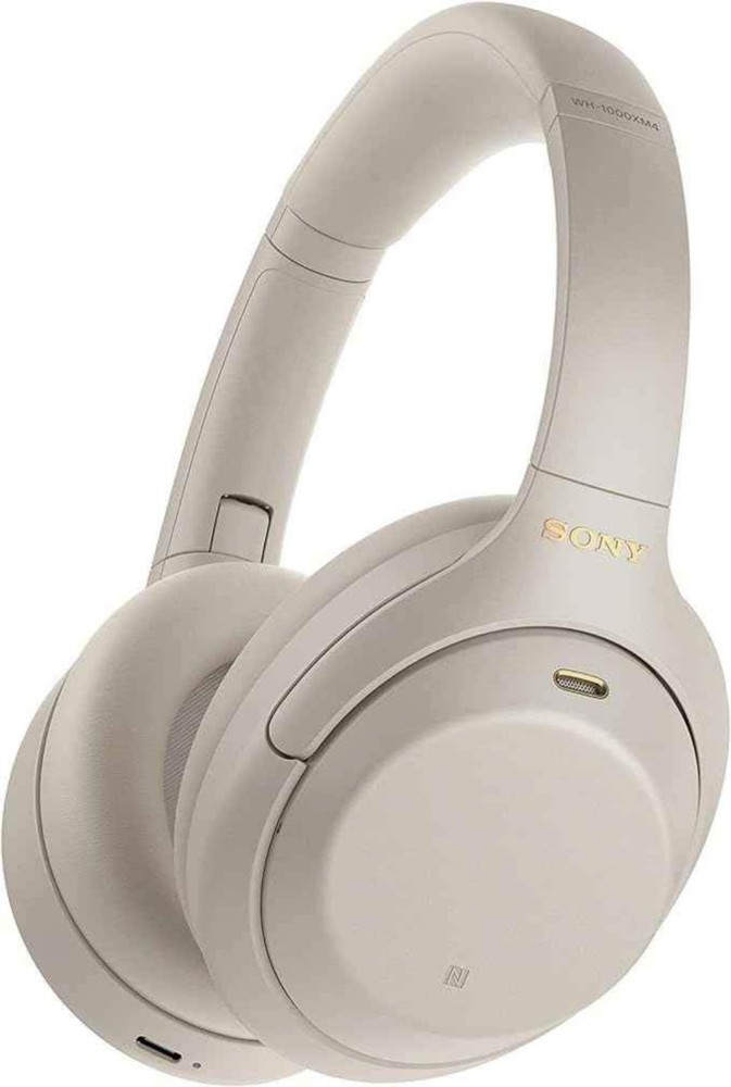 Sony WH-1000XM4 Silver Wireless Noise Cancelling Bluetooth Headphones