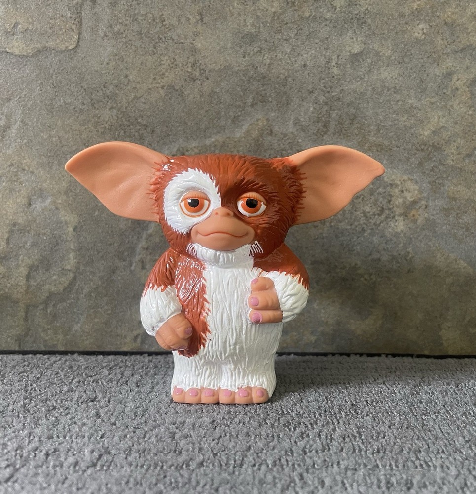 Vintage 1990 Warner Bros Gremlins Gizmo Soft Vinyl 3.5 Inch Figure Rare