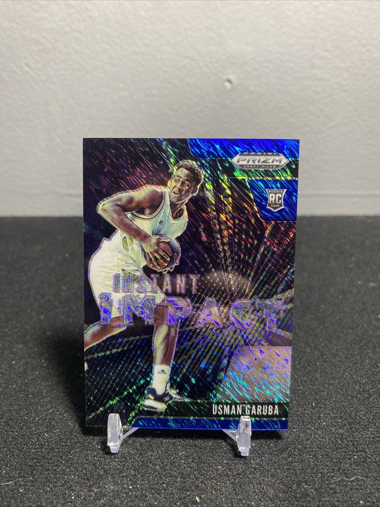 2021 Panini Prizm Draft Picks Usman Garuba Blue Shimmer RC #/13 Instant Impact