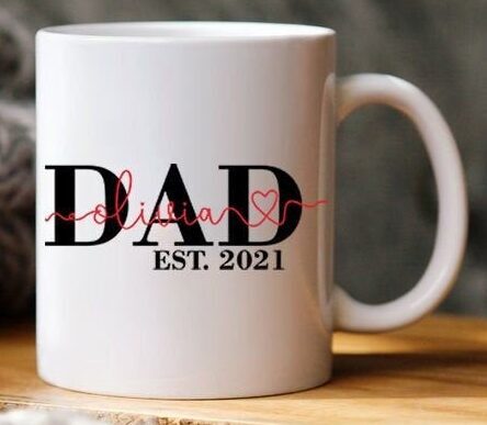 Fathers Day Mug Personalized Mug Custom Daddy Mug Fathers Day Mug Customized-image