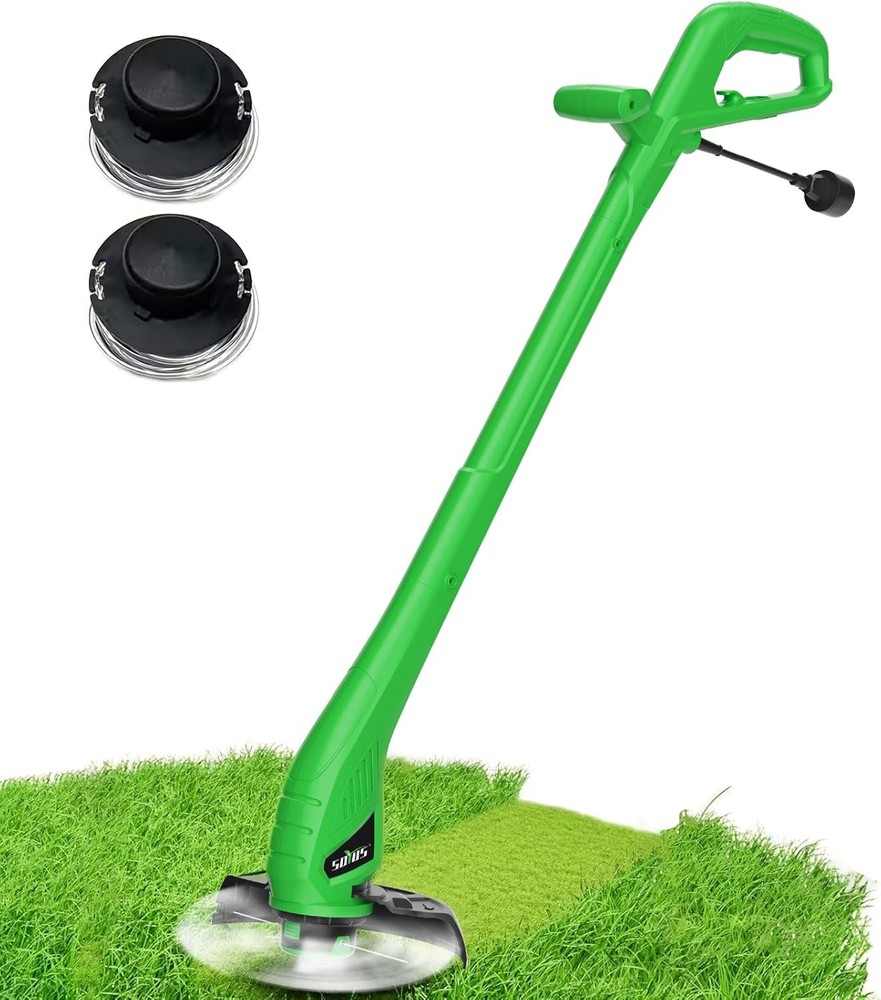 SOYUS 9-Inch Corded Electric Weed Wacker String Trimmer for Lawn Edging and Trimming