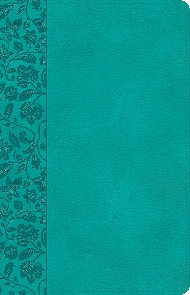 CSB Large Print Personal Size Ref Bible Teal Indexed Red Letter Full-Color Maps