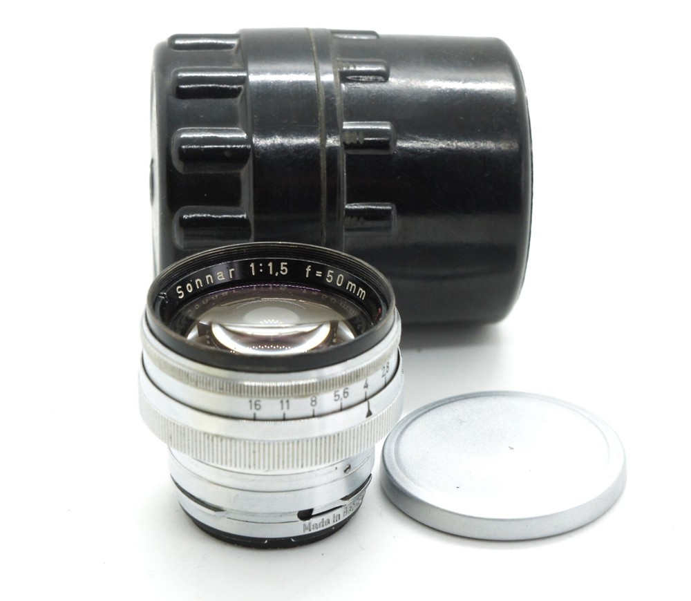 Carl Zeiss Opton Sonnar 50mm f1.5 Red T Lens for Contax RF