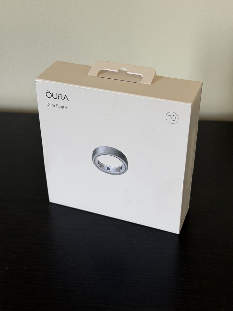 NEW (OPEN BOX) Oura ring gen 4 -size 10 - Brushed Silver