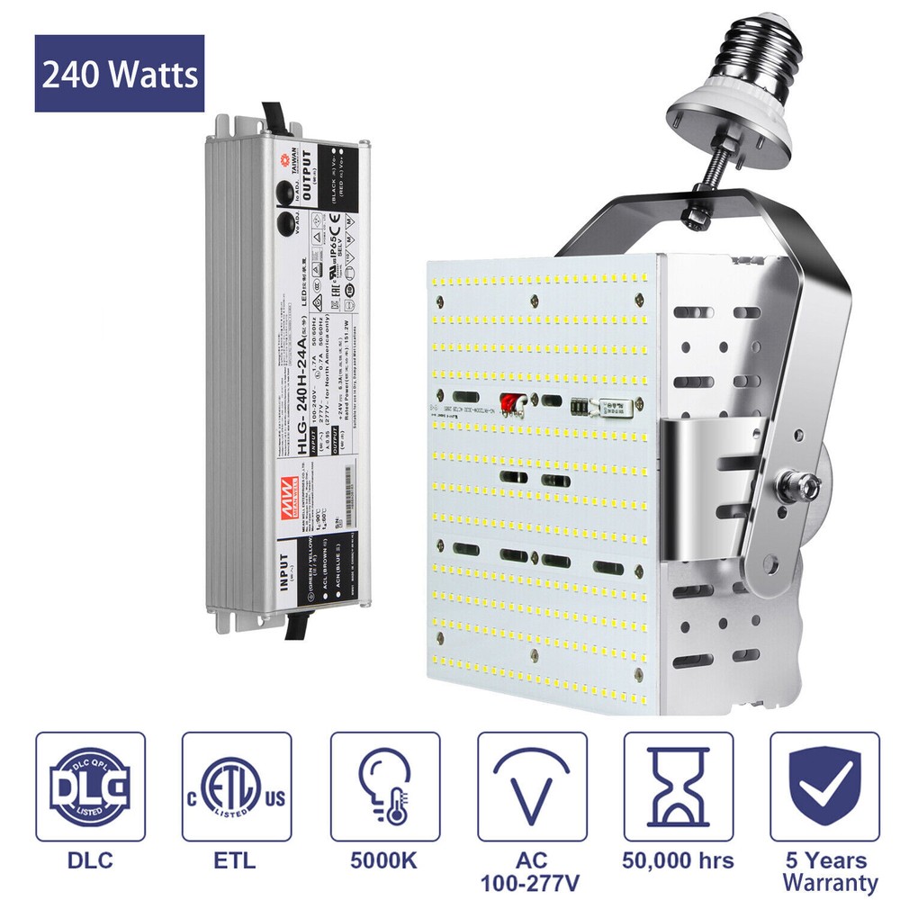 240Watt LED Retrofit lIT fOR Parking Lights Replace 1000W HID MH Fixture 5000K