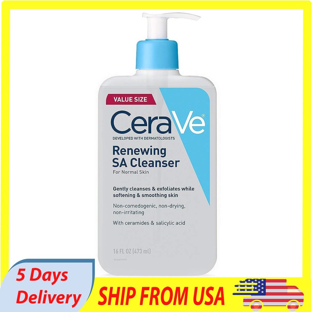 CeraVe Renewing Salicylic Acid & Hyaluronic Acid Cleanser 16 Oz