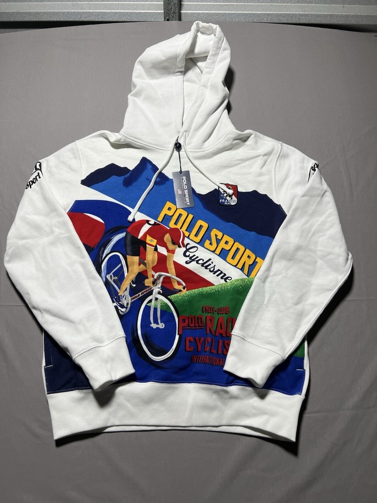 Ralph Lauren Polo Sport Cycling Hoodie Olympic French Cycling NWT