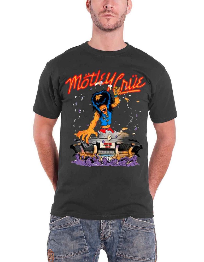 Motley Crue Allister King Kong Band Logo Official Mens Grey T-Shirt