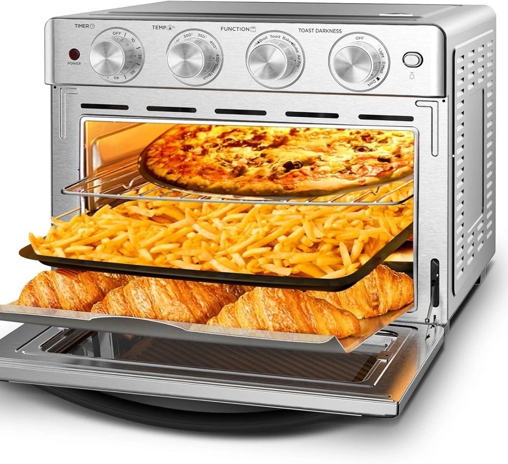 Air Fryer Oven 26 QT, Big Air Fryer, Toast Oven with Bake, Roast, Pizza, Easy...