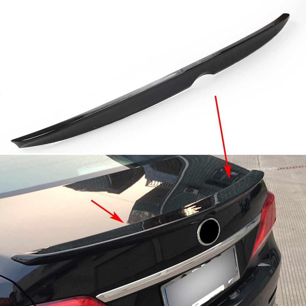 Glossy Black Rear Trunk Lip Spoiler Wing For Toyota Camry 2012-2017