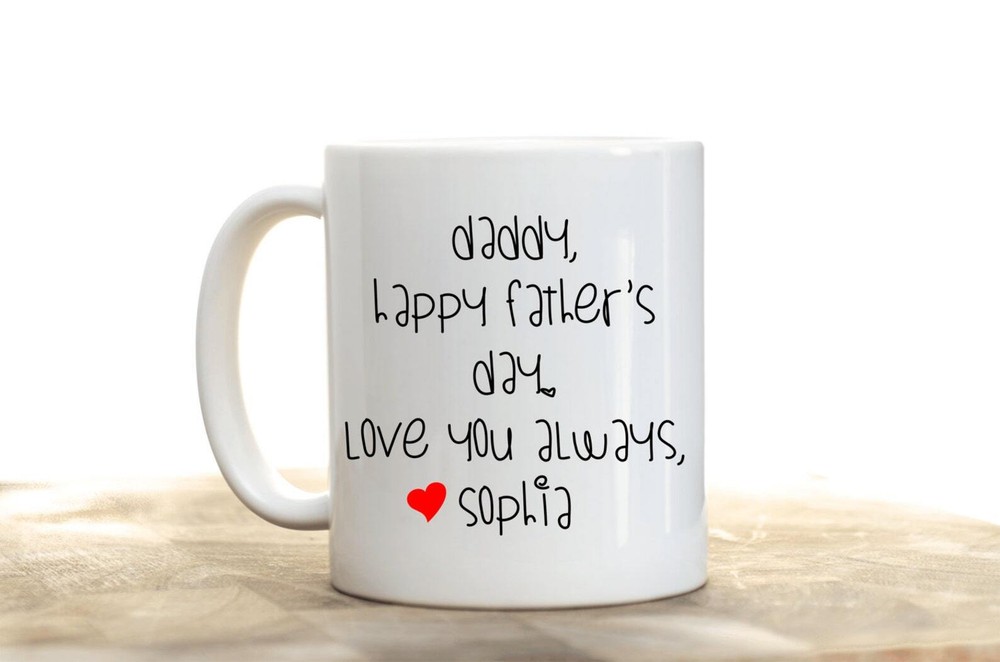 Personalized Fathers Day Dad Mug – Dishwasher Safe Gift for Dad