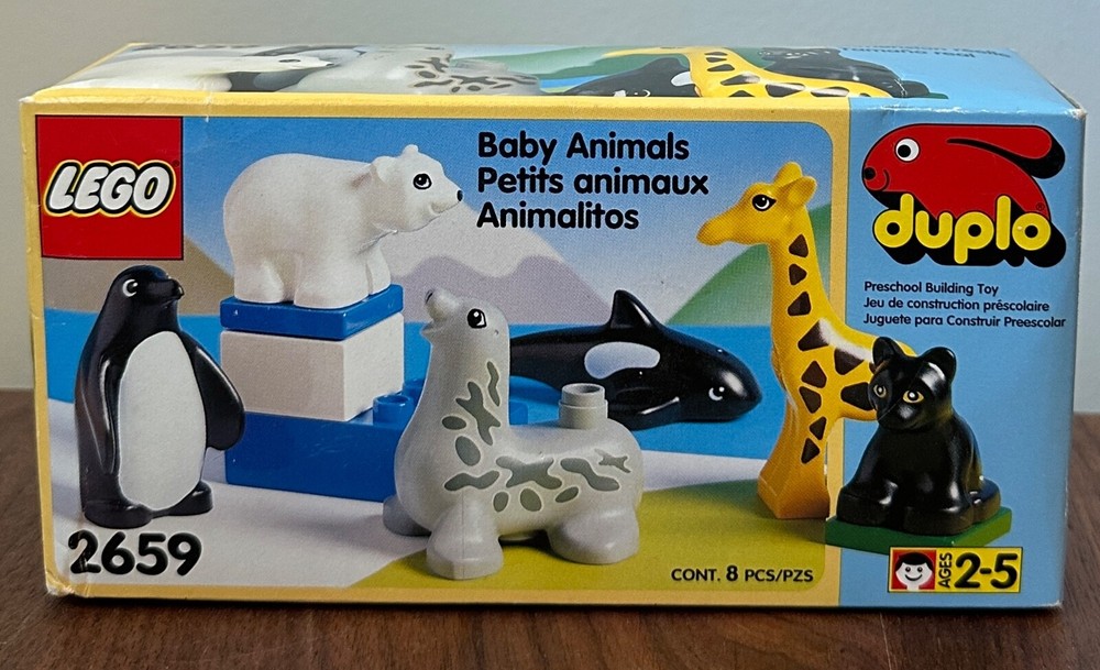Lego Duplo Baby Animals Set 2659 New Sealed with Penguin Polar Bear Orca Seal Giraffe