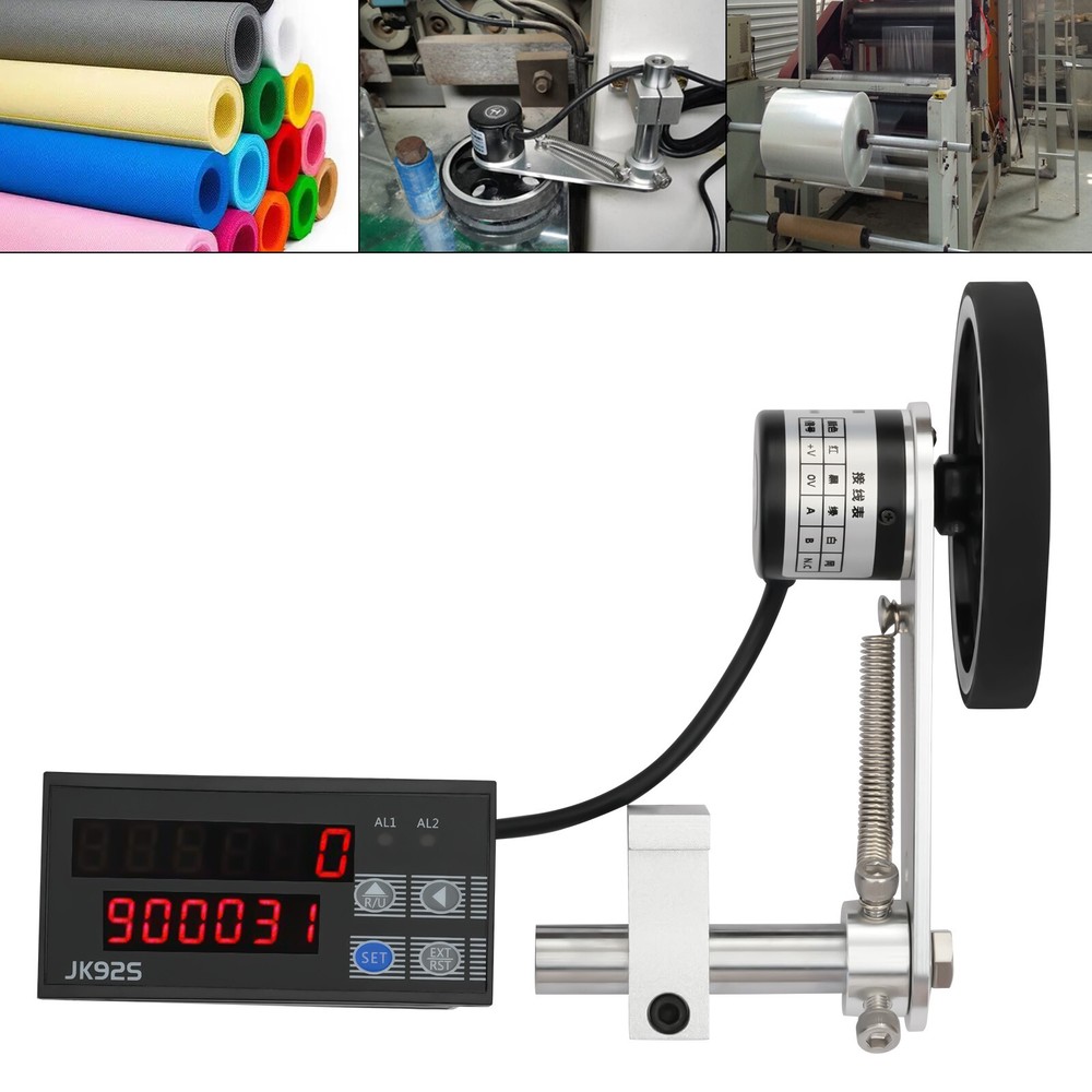 Length Meter Counter Single Measure Wheel Unit in Feet,Measuring Range 0-999999m