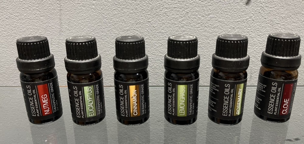 6-Pack Pure Plant Essential Oils Set - 10ml Each by Essence