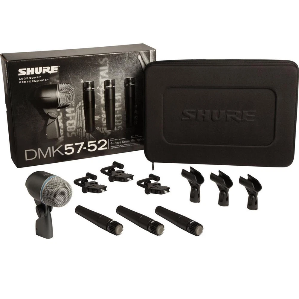 NEW Shure DMK 57-52 DMK57-52 Drum SM57 Beta 52A Microphone Kit Pack Mic
