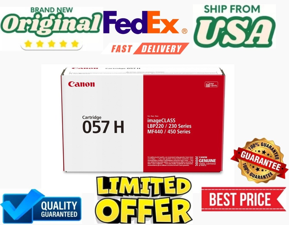 Canon 057H High Yield Toner Cartridge (3010C001)