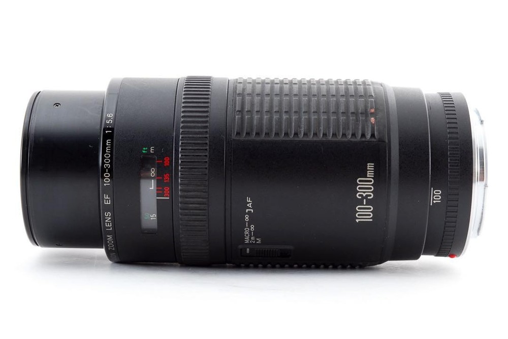 Canon EF 100-300mm f5.6 Telephoto Macro Zoom Lens with Autofocus for Sports & Travel Photography