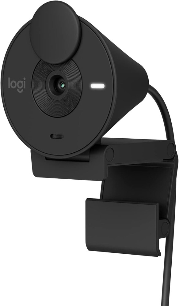 Logitech Brio 301 Full HD Webcam with Privacy Shutter Noise Reduction Microphone-image