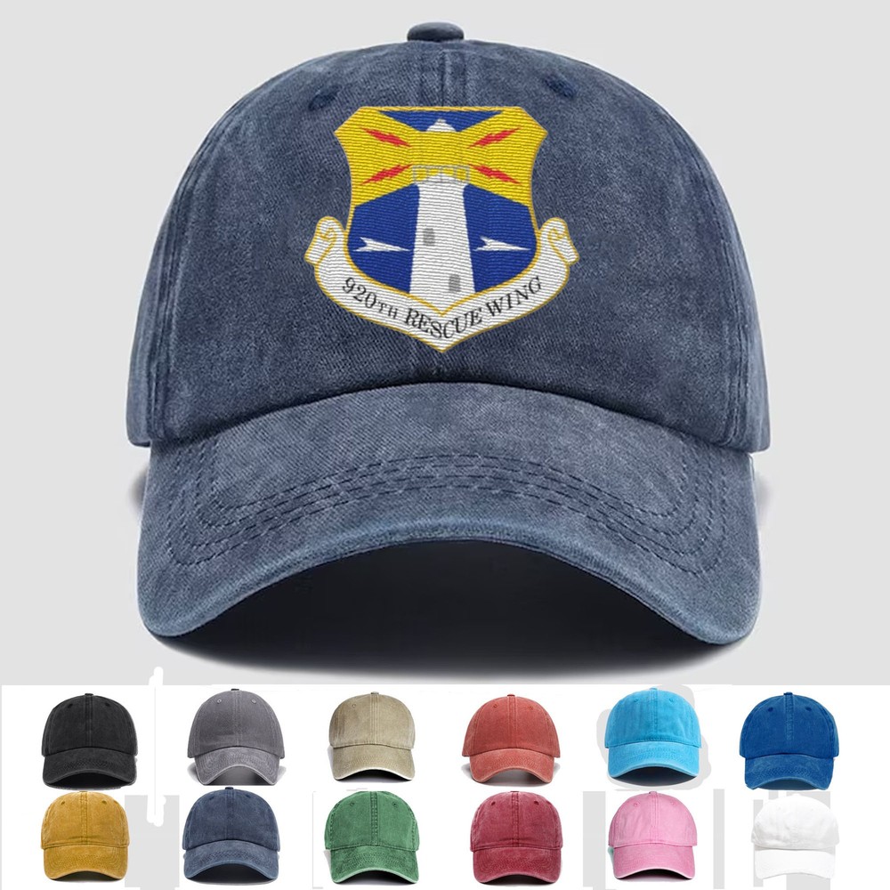 Custom Personalization Embroidered Hat 920th Rescue Wing, Veteran Cap, Gift Idea
