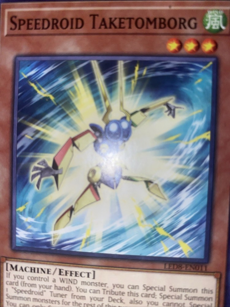 Speedroid Taketomborg LED8-EN011 1st Ed Synchro Storm Legendary Duelist Card