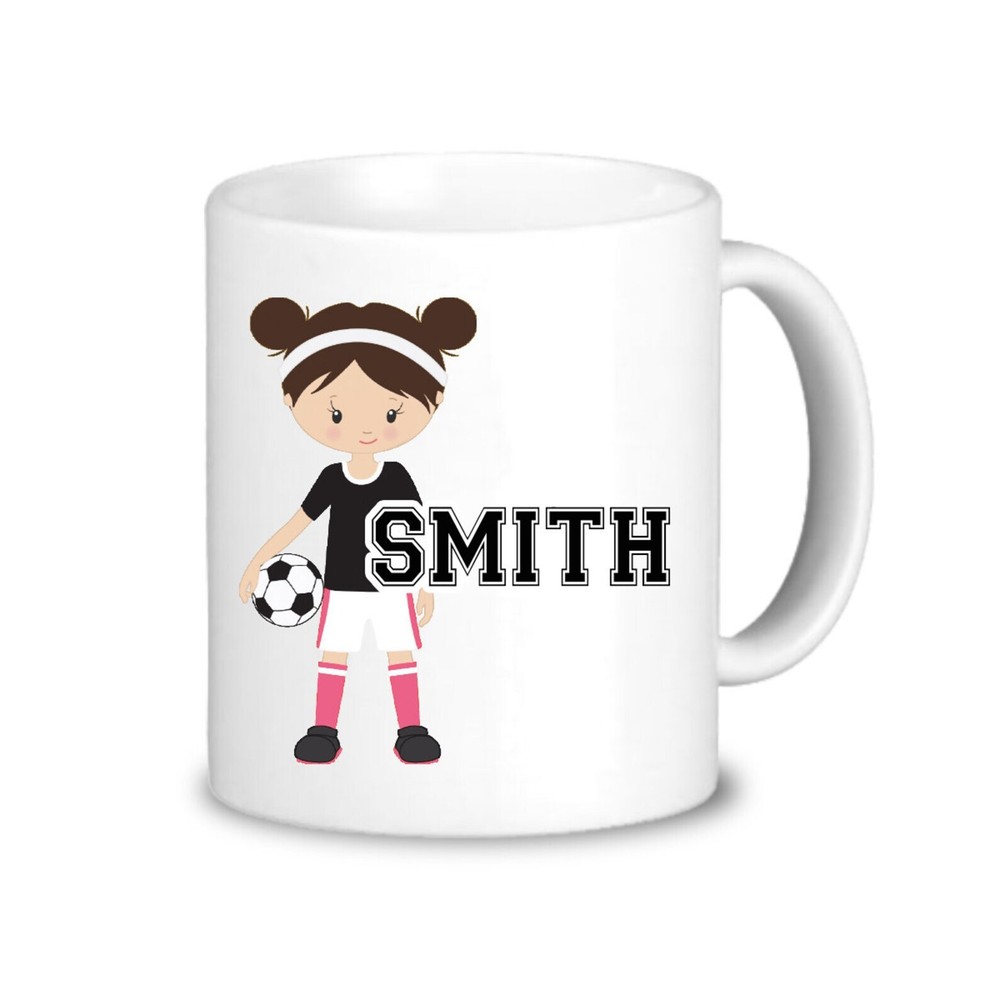 Soccer Personalized Mug Pink Soccer Ball Cup Drinkware Sports Soccer Player Mug