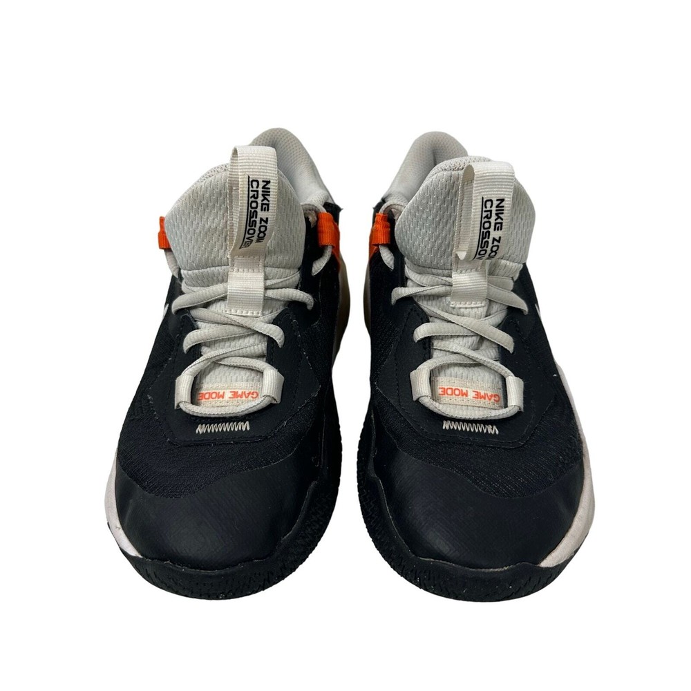 Nike Air Zoom Crossover Boys Sneaker Orange Black Basket Ball Shoes Size 5.5Y