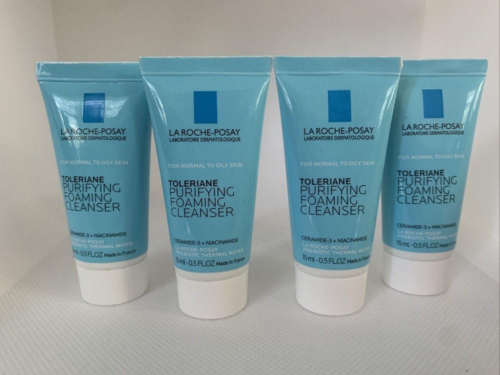 4-Piece La Roche-Posay Toleriane Foaming Cleanser Mini Set 15mL Exp 1/26