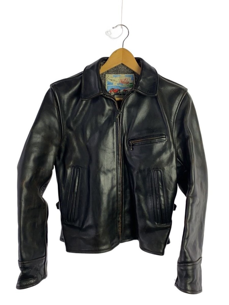 Aero Leather Jacket Blouson/36/Leather/Blk// 3369