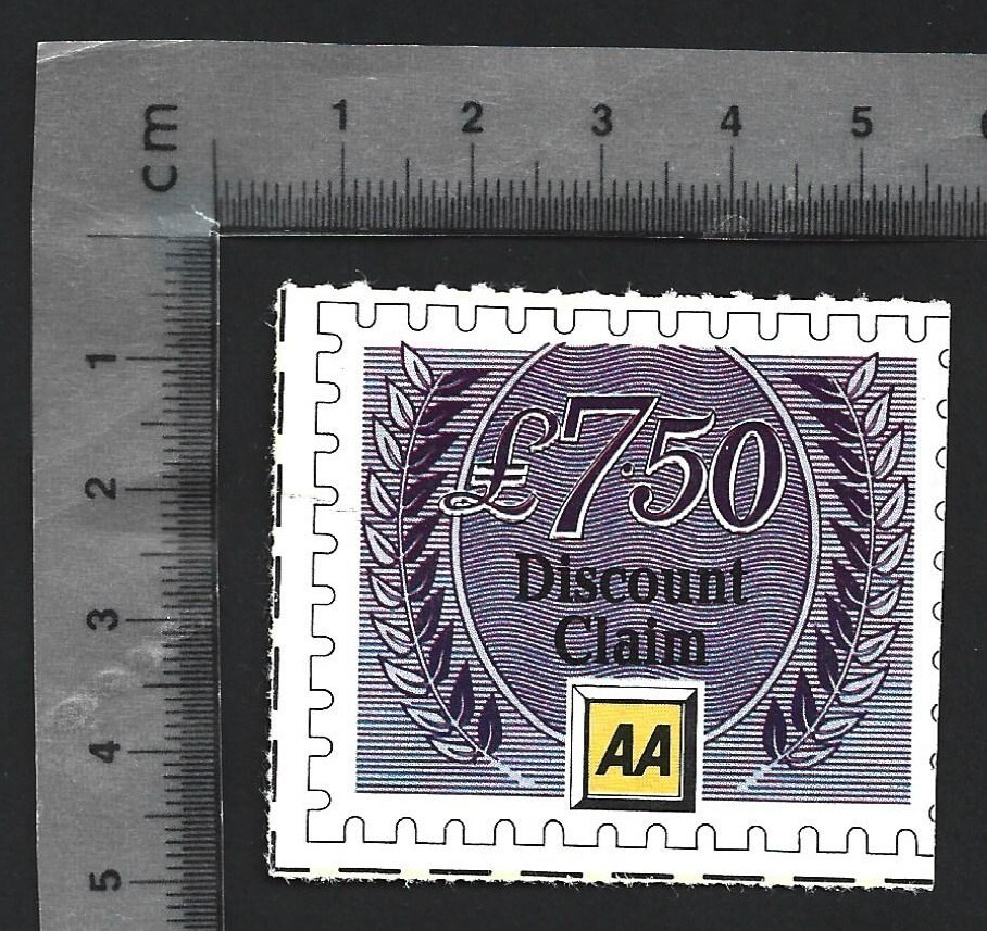 (AOPM) ENGLISH vintage poster stamp 750 GBP DISCOUNT COUPON AA-image