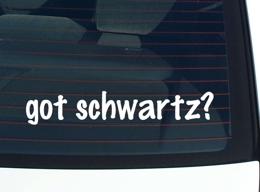 Schwartz Funny Last Name Car Decal Bumper Sticker Vinyl Window Pride