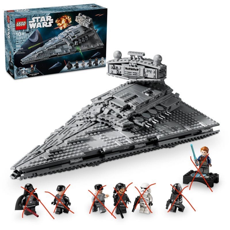 Lego Star Wars Imperial Star Destroyer 75394 Build Only No Minifigures