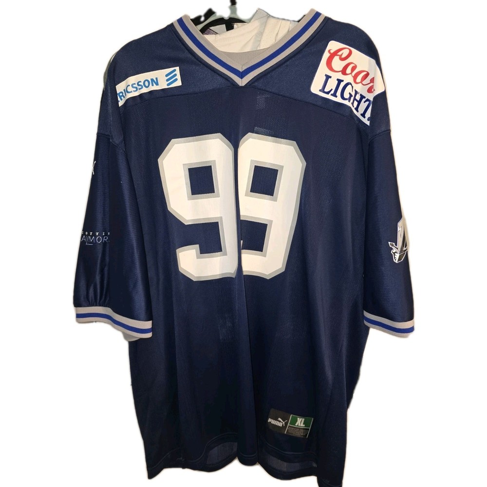 Vintage Coors Light Scottish Claymores Jersey Rare Blokcore XL