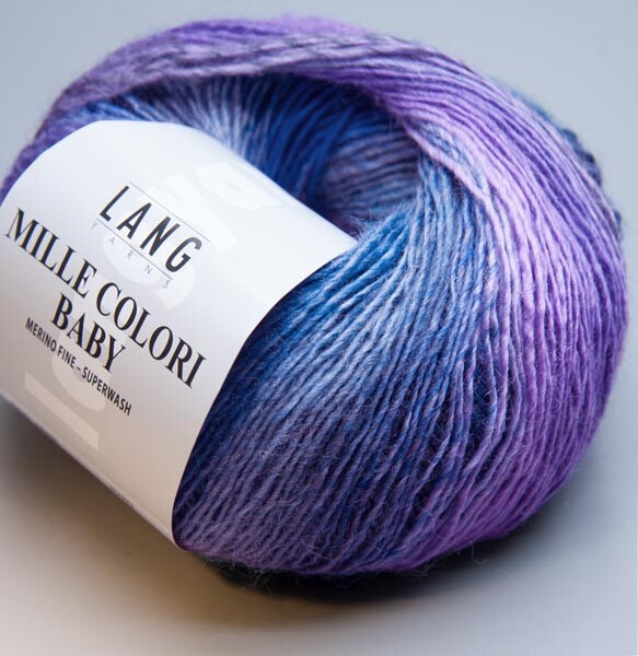Lang Yarns Mille Colori Baby 88 - LL 190m / 50g - Needle Size 3 -