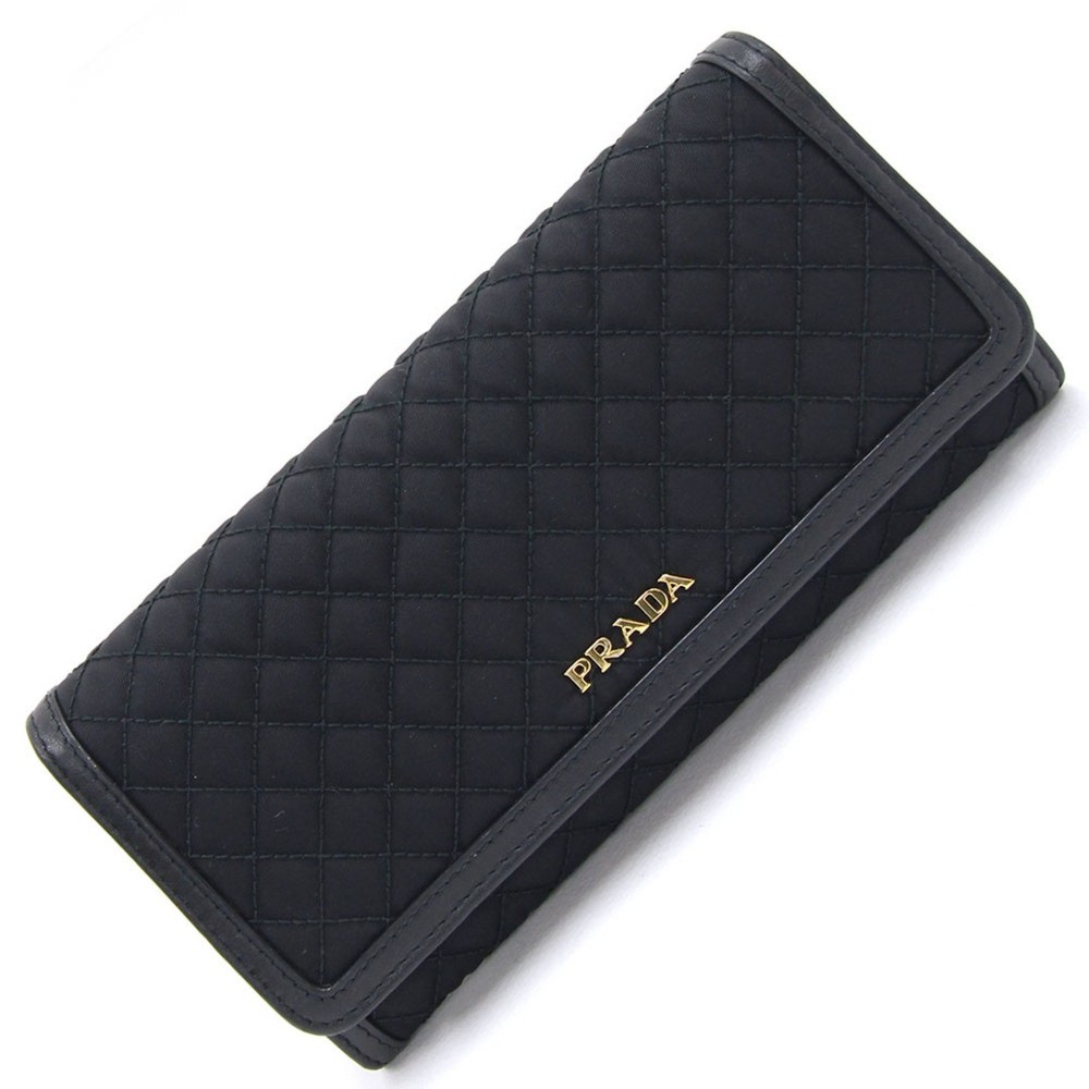 Prada Black Leather Bifold Wallet 1ML1132