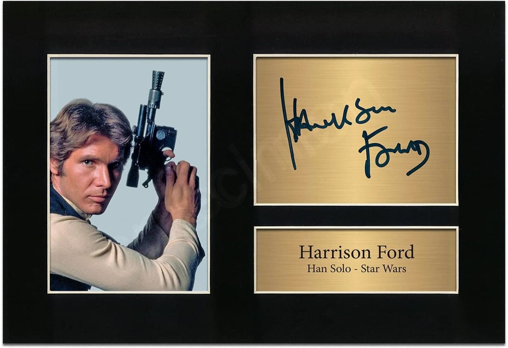 Harrison Ford as Han Solo Signed Limited Edition Star Wars Photo Print