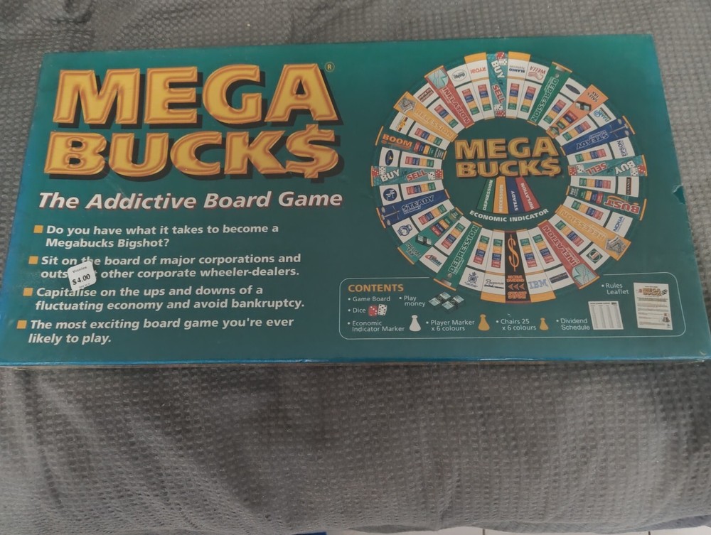 *New Sealed* Mega Bucks Buck$ The Addictive Board Game
