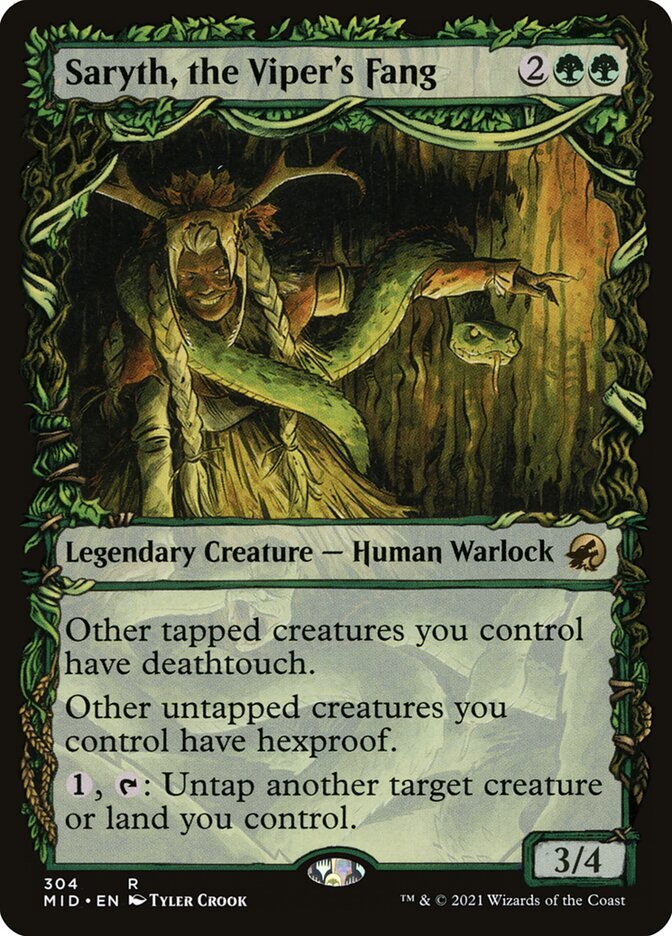 Saryth, the Viper's Fang (304) Showcase Innistrad: Midnight Hunt MID MTG Magic