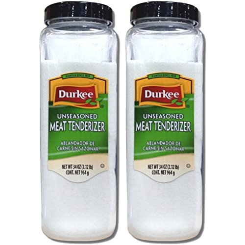 Durkee Unseasoned Meat Tenderizer Seasoning Value Pack   | 34 Ounce | Pack of 2