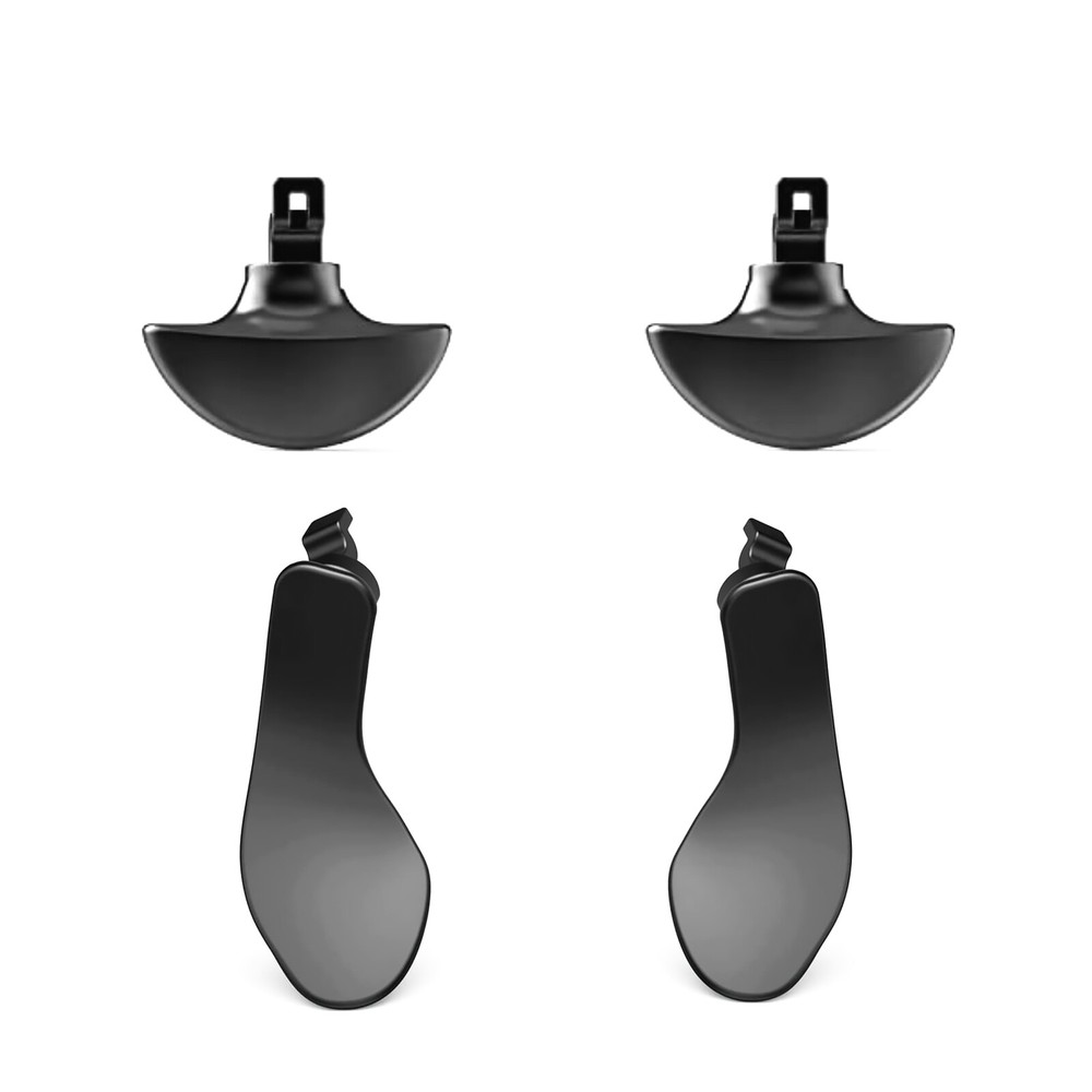 4PCS Black Stainless Steel Back Button Paddles For PS5 Edge Controller Accessory